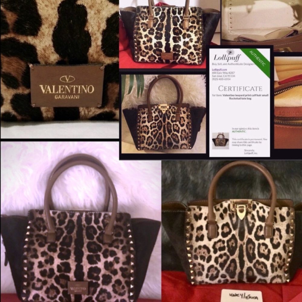 Flash SALEβ°RAREπ₯Valentino Gavarani Rockstud pony hair animal print bag 3in1 πΈ - Picture 2 of 10
